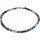 Edelsteinschmuck afrikanischer Opal, Lapis Lazuli, Magnetschloss, ca. 44.5 cm