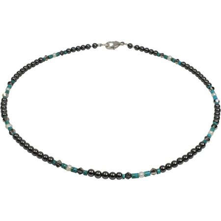 Edelsteinschmuck Hämatit, Türkis, Süsswasser Zuchtperle,...