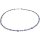 Edelsteinschmuck Tansanit-Collier, ca. 46 cm, Damen