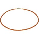 Funk-Collier Edelsteinschmuck Feuerkarneol facettiert,...