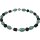 Edelsteinschmuck Howlith-Türkis, Lavastein, Onxy, Magnetschloss, ca. 45 cm
