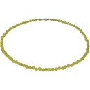 Funk-Collier Edelsteinkette Goldserpentin facettiert, ca....