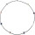 Funk-Collier Edelsteinkette Spinell facettiert, Tamouree MKP, 925oo Silber Schloss, ca. 66 cm