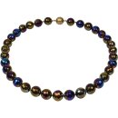 Funk-Collier Edelsteinkette Regenbogen Achat facettiert...