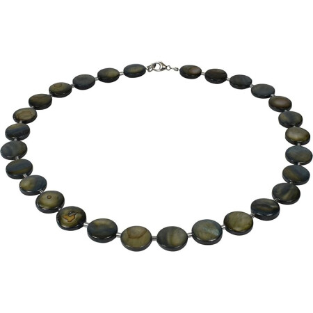 Tahiti Muschel Collier, 925oo Silber Schloss, 45.5 cm, Damen