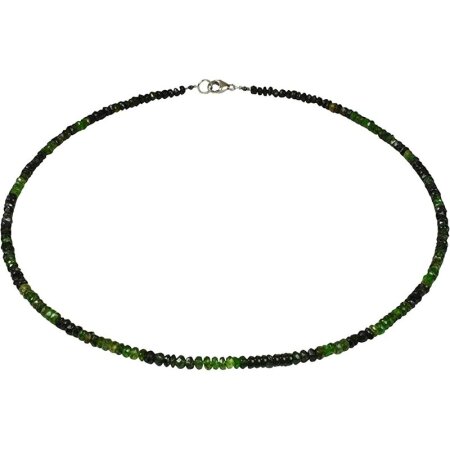 Edelsteinschmuck grüner Turmalin facettiert (Verdelit), ca. 65 Karat, ca. 46.5 cm