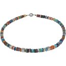 Exklusives Edelsteincollier Multicolor, Magnetschloss,...