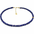 Exklusives Edelsteincollier Lapis Lazuli, 925oo SI...
