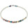 Exklusives Edelsteincollier Mondstein, Multicolor, Magnetschloss, 44.5 cm