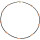 Funk-Collier Edelsteinschmuck Schwarzer Spinell facettiert, Koralle, ca. 44 cm