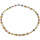 Funk-Collier Mondstein bunt, Silber-Hämatit, Magnetschloss, ca. 46.5 cm