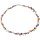 Funk-Collier Mixcollier Rubelith, (rosa Turmalin), 925oo SI. Schloss, ca. 45.5 cm