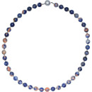 Orangen Sodalith Kugelcollier, Magnetschloss, ca. 46 cm