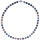 Orangen Sodalith Kugelcollier, Magnetschloss, ca. 46 cm