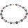 Funk-Collier Edelsteinschmuck Achat, Tamouree Muschelkernperle, ca. 50 cm