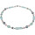 Funk-Collier Edelsteinkette Amazonit, Rosenquarz, MKP, SW. Zuchtperle, Magnetschloss, ca. 47.5 cm