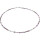 Edelsteincollier facettierter Quarz, Silber-Hämatit, 925 Silber Schloß, ca. 43 cm
