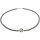 Funk-Collier Hämatinkette facettiert, Paveé Kugel, Silber Karabiner, ca. 45 cm, Damen