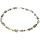 Funk-Collier Multicolor Edelsteinkette, Silber Karabiner, ca. 46.5 cm