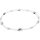 Funk-Collier Endless Dream, Drusen Achat, Rosenquarz, Silber-Hämatit ca. 90 cm
