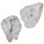 Quarz Geode geöffnet klein