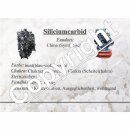 Siliziumkarbid Silizium Silicium Carbid Sammlerstück auf Holzsockel 40 - 60 mm