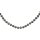 Muschelkernperlen Collier silber grau, 10mm, 925 Silber