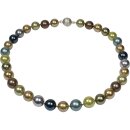 Muschelkernperlen Collier, zarte Multicolor Töne,...