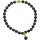 Tamouree Muschelkernperlen Collier Peacock, ca. 14 mm, mit Vario Anhänger, ca. 45,5 cm, 925oo SI