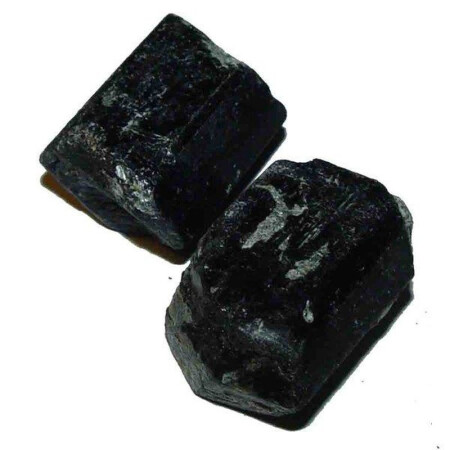 Turmalin schwarz / Schörl Rohstein Natur Stück ca. 30 - 40 g ca. 30 - 35 mm