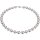 Funk-Collier Tamouree Muschelkernperle EIS-rosé, ca. 11 mm, Silber-Hämatit, Magnetschloss