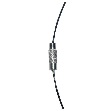 Edelstahlreifen schwarz 50 cm mit Schraubverschluss