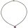 Collier coated Quarz facettiert, 925oo Silber, ca. 44 cm