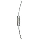 Edelstahlreifen silber 50 cm mit Schraubverschluss