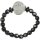 Funk-Ring Energie-Power-Ring, Flexible Größe ca. 54-63, Blutstein, Bergkristall, 925 Silber