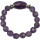Energie-Power-Ring, Flexible Größe ca. 54-63, Amethyst, 925oo Silber