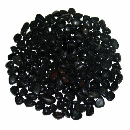 Turmalin schwarz Schörl medium Trommelsteine ca. 10 - 15 mm