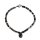 Turmalinquarz 4 - 5 mm facettiertes Kugel Armband mit 13 mm facettierten Turmalinquarz Anhänger ca. 19 - 20 cm mit silberfarbenen Karabiner Verschluss