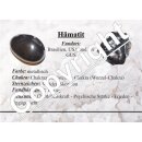 Hämatit Engel flacher Anhänger ca. 25 x 20 mm