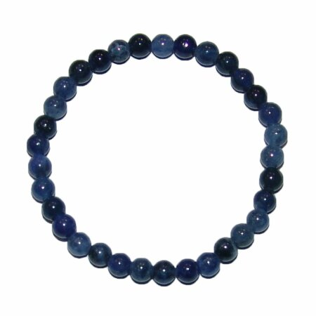 Sodalith Armband Kugel ca. 6 mm auf Strechband ca. 19 - 20 cm