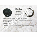 Obsidian Gold  Kugel Armband 6 mm auf stabilem...