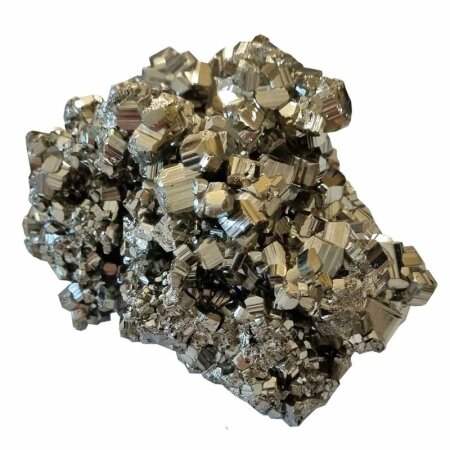 Pyrit Kristall Naturstück auch Katzengold genannt A* extra Qualität aus Peru ca.80 - 100 mm