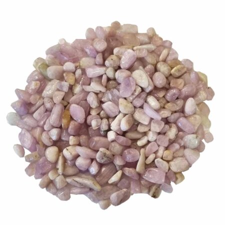 Kunzit Hiddenit 50 g mini Trommelsteine ca. 5 - 10 mm, Wassersteine