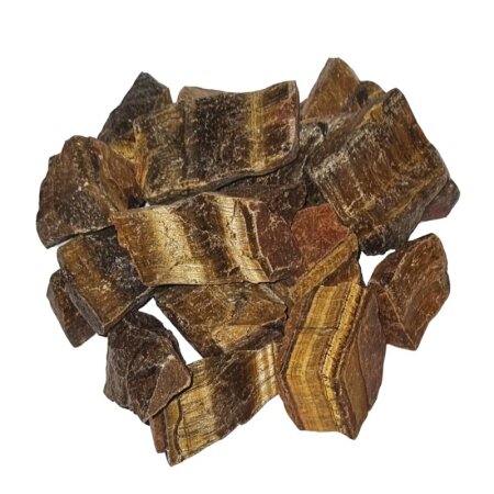 Tigerauge 1 Kg Rohsteine unbehandelte Rohstücke ca. 20 - 40 mm