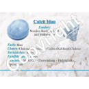 Calcit blau Trommelstein Anhänger Tropfen gebohrt ca.30x20mm mit Bohrung ca. 2,5 mm