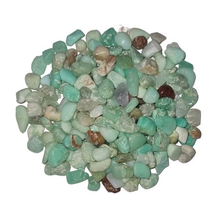 50 Gramm Chrysopras mini Trommelsteine  Wassersteine ca. 5 - 10 mm