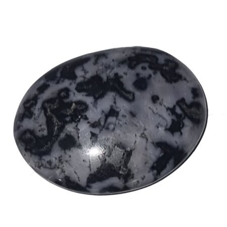Gabbro  Handschmeichler Seifenstein flach ca. 45 - 50 mm schöne interessante Maserung
