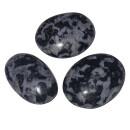 Gabbro  Handschmeichler Seifenstein flach ca. 45 - 50 mm schöne interessante Maserung