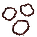 Granat (Hessonit) Splitter Armband auf Stretchband ca. 5 - 8 mm, 19 - 20 cm