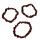 Granat (Hessonit) Splitter Armband ca. 19 - 20 cm auf Stretchband